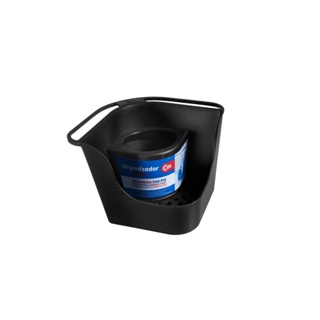 Organizador De Pia Coza Flex Basic 16,6 x 16,6 x 12 cm Preto