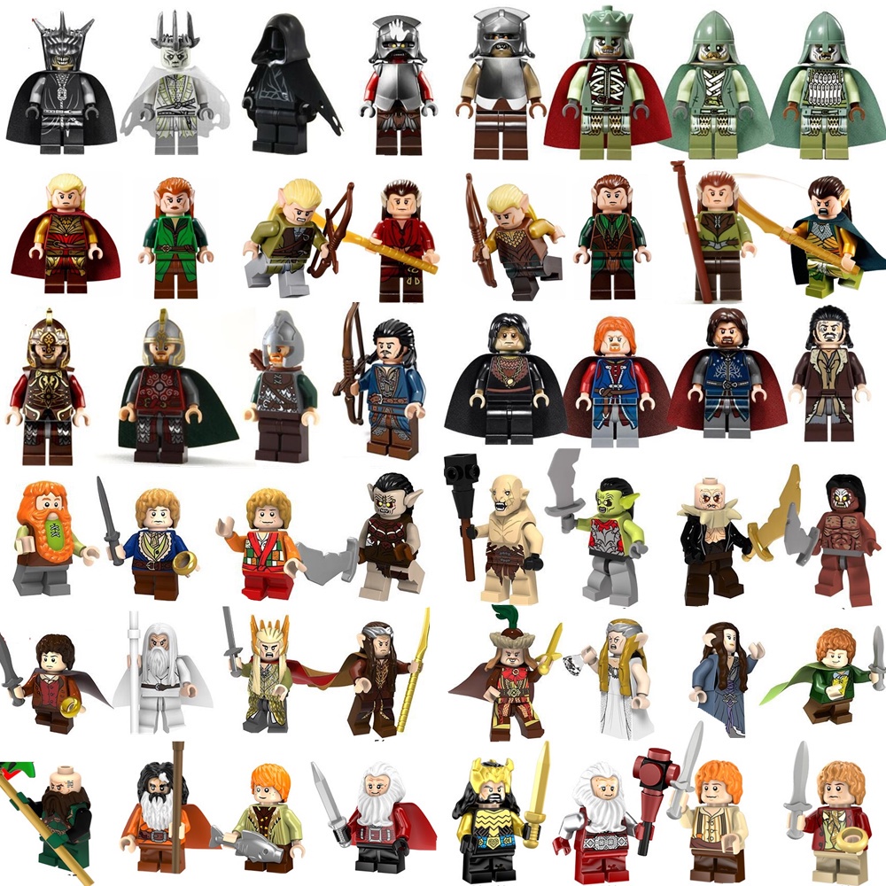  Minifiguras Nova Série Hobbit Hot Sell 48 Estilo Senhor Dos Anéis Building Blocks Toy