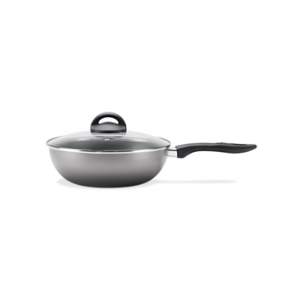 Wok Com Tampa Brinox Antiaderente 2,3 Litros Prata
