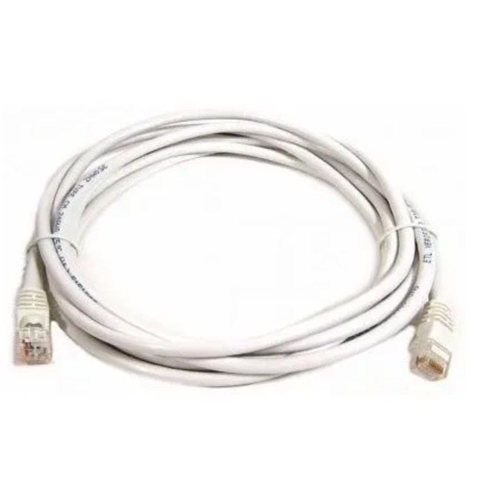 Cabo Rede Rj45 Branco 5 Metros Internet Net Lan Utp Montado | Shopee Brasil