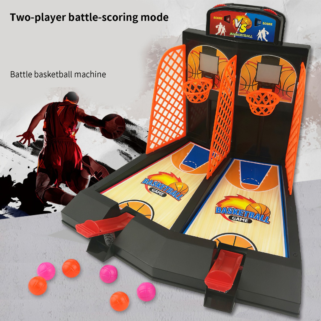 Jogo de basquete de mesa brinquedos de 2 jogadores jogos de arcada de mesa  recreativo inovador duplo modelo de jogo - AliExpress