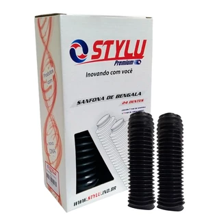 Sanfona Bengala 24 Dentes XR 200 NX 200 Preta