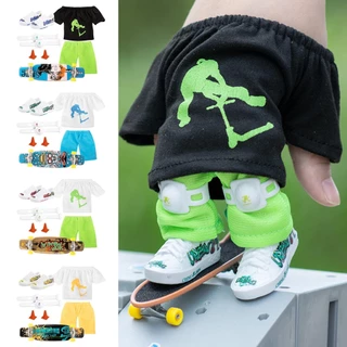 Belphoebe Mini Finger Scooter Set Skate Com Calças E Sapatos Festa De Halloween Favorita Jogo De Brinquedos De Aniversário Infantil