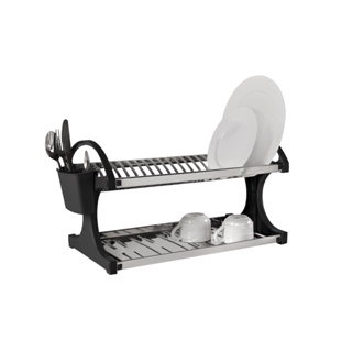 Escorredor De Louças 20 Pratos Brinox Suprema Aço Inox Preto
