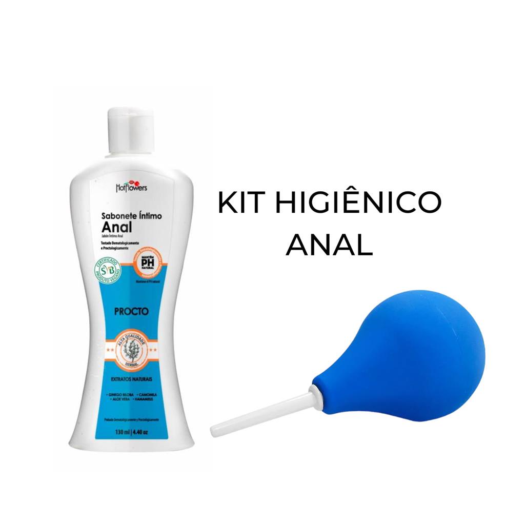 Kit Para Limpeza Anal Ducha Higienica + Sabonete Intimo Anus