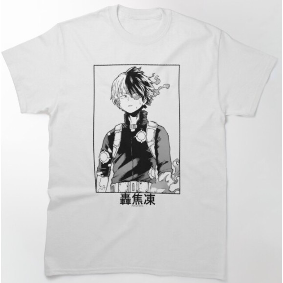 Camiseta Básica Unissex Algodão Todoroki Shoto Anime Boku No Hero Academia Drop Ant Shopee 5819