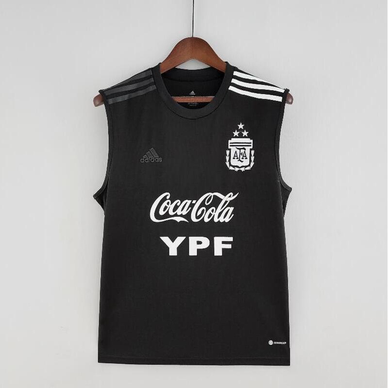 2022 Argentina Equipe Nacional Do Colete De Treino Da Camisa Preto S-XXLII 1 : 1