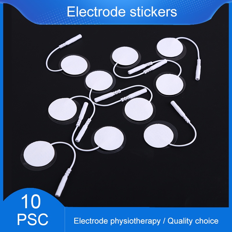 EMS Almofadas De Eletrodo Slim Electro Pad Para Unidade TENS Terapia Muscular Pulso Cabo Condutivo Linha Fisioterapia Máquina
