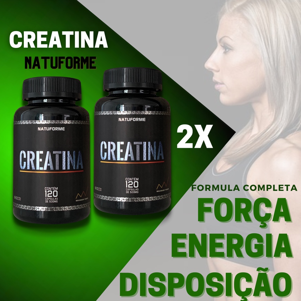 Kit 2x Creatina Pura 240 capsulas monohidratada concentrada 500mg ...