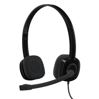 Headset Logitech H151 com fio - Preto