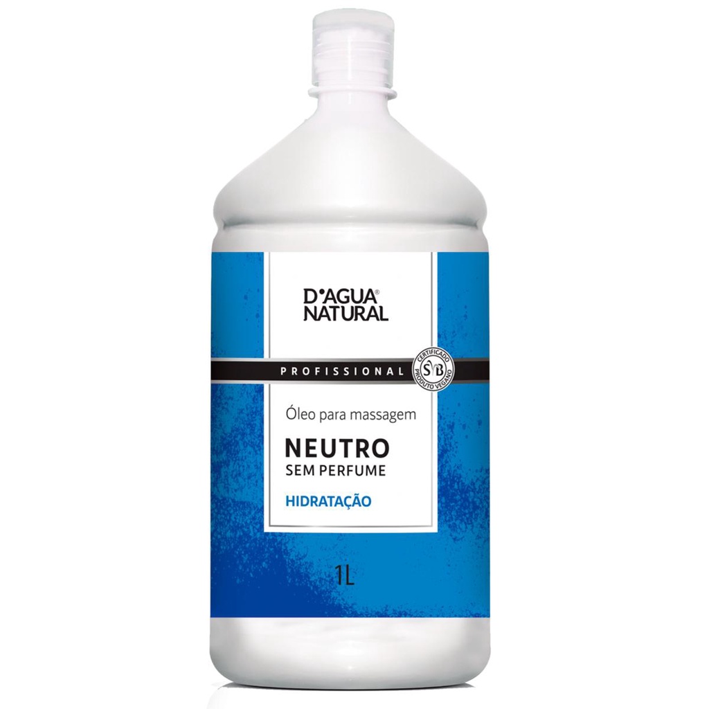 Óleo Massagem Neutro Corporal D Agua Natural Hidratação 1L