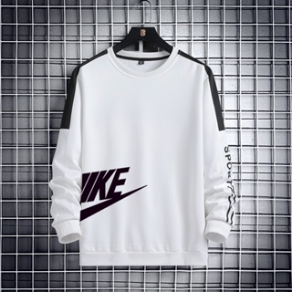 Moletom masculino casual suéter confortável gola careca M-4XL