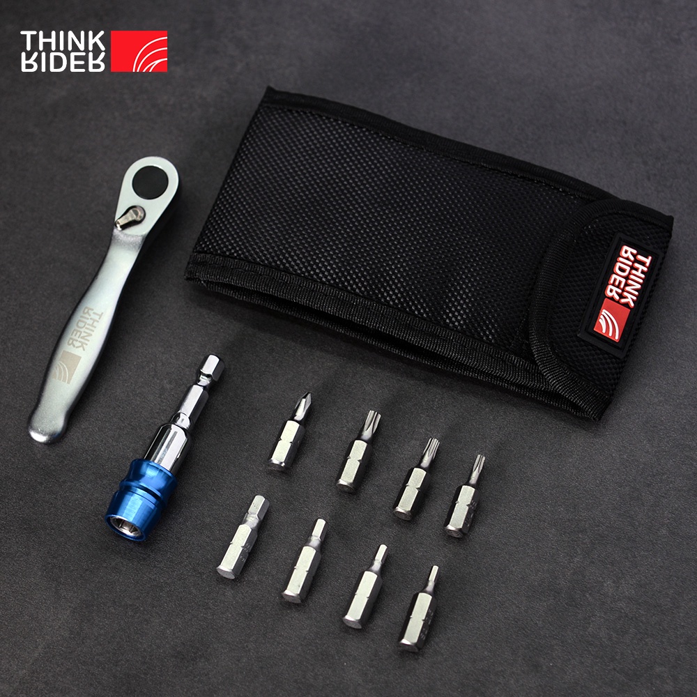 ThinkRider Mini Chave De Catraca 1/4 De Extremidade Única Ferramentas Universais De Reparo De Soquetes De Liberação Rápida