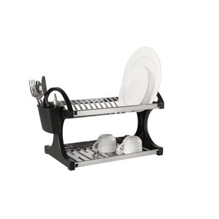 Escorredor De Louças 16 Pratos Brinox Suprema Aço Inox Preto
