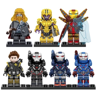 Super Heróis Figuras Hawkeys Máquina De Guerra Loki Blocos De Construção Brinquedos