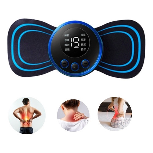 Mini Massageador EMS Estimulador Elétrico De Pescoço Portátil Para Alívio Da Dor Muscular Cervical