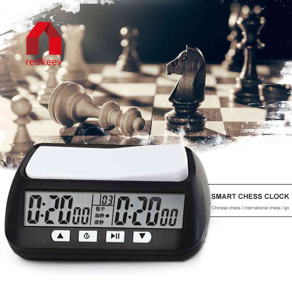 Relógio de Xadrez Temporizador Digital, Temporizador de Jogo de Contagem  Profissional