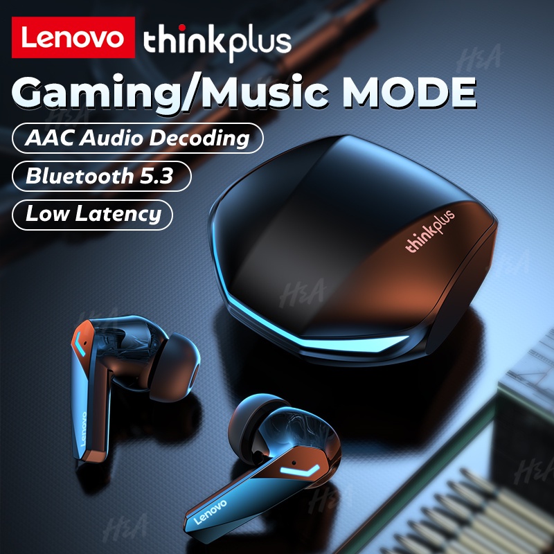 Lenovo Fone de Ouvido GM2 Pro sem Fio, Bluetooth 5.3, Chamadas em Alta  Definição, Headset com Microfone para Jogos, Modo Duplo, Baixa Latência,  Original - AliExpress