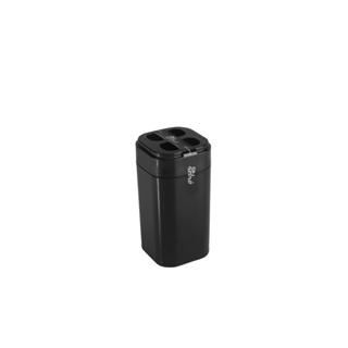 Porta Escova De Dente Coza Splash 6,5 x 6,5 x 12,7 cm Preto