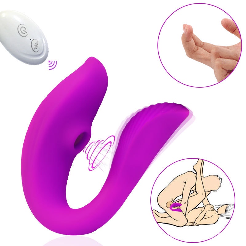 Vibrador Casal BOrboleta Recarregável 10 modos de Sucção e vibração