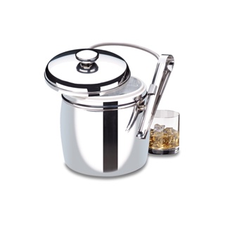 Balde Térmico Para Gelo Com Pinça Brinox Arienzo 1,5 Litros Aço Inox