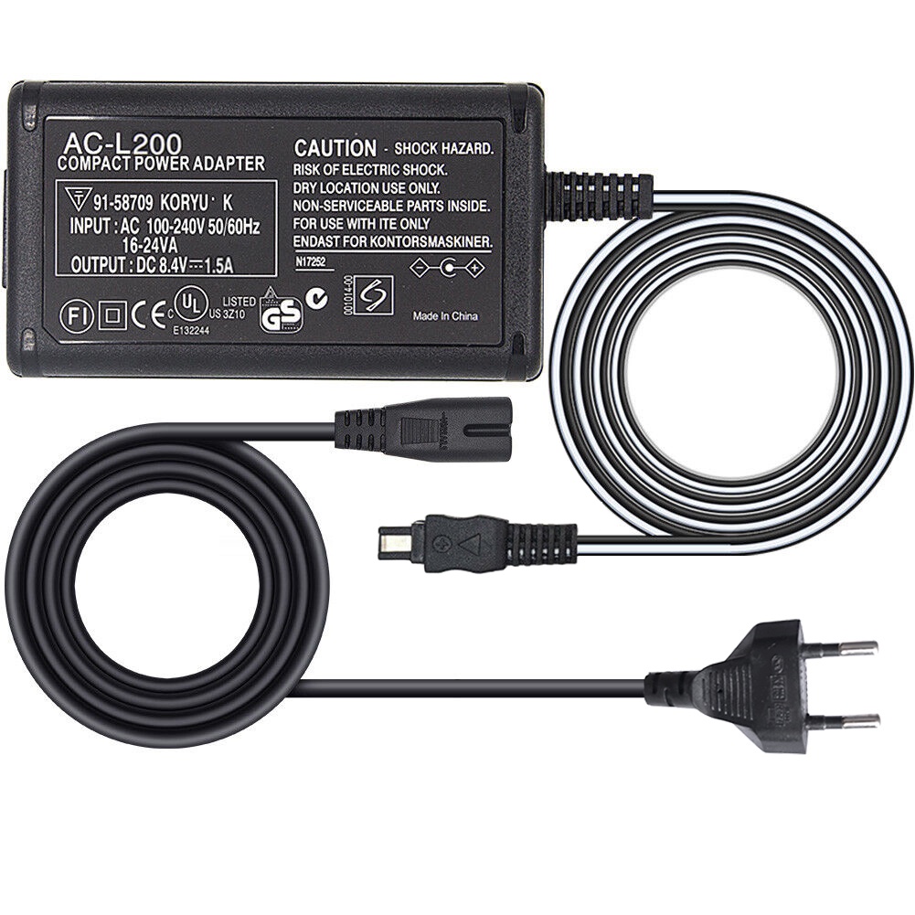 AC-L200 L25B Adaptador De Energia Carregador De Câmera De Vídeo