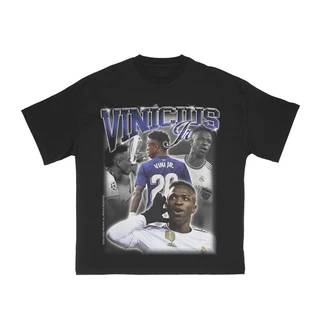 Camiseta Vinicius Jr Graphic Tee Unissex Casual Na Moda Masculino e Feminino Na Promoção -ec Oferta Do Dia