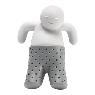Infusor De Chá Brinox Descomplica Em Silicone 8 x 6,5 x 4,5 cm Branco