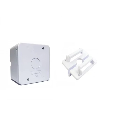 Kit 8 Caixas Organizadora Micro Para Cftv Stilus 8 Suportes para poste