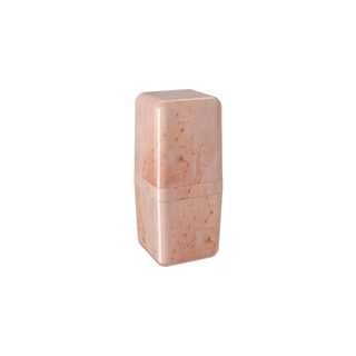 Porta Escova De Dente Com Tampa Coza Cube Mármore Rosa