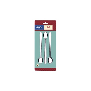 Colheres Para Refresco Brinox Beli 3 Peças Aço Inox
