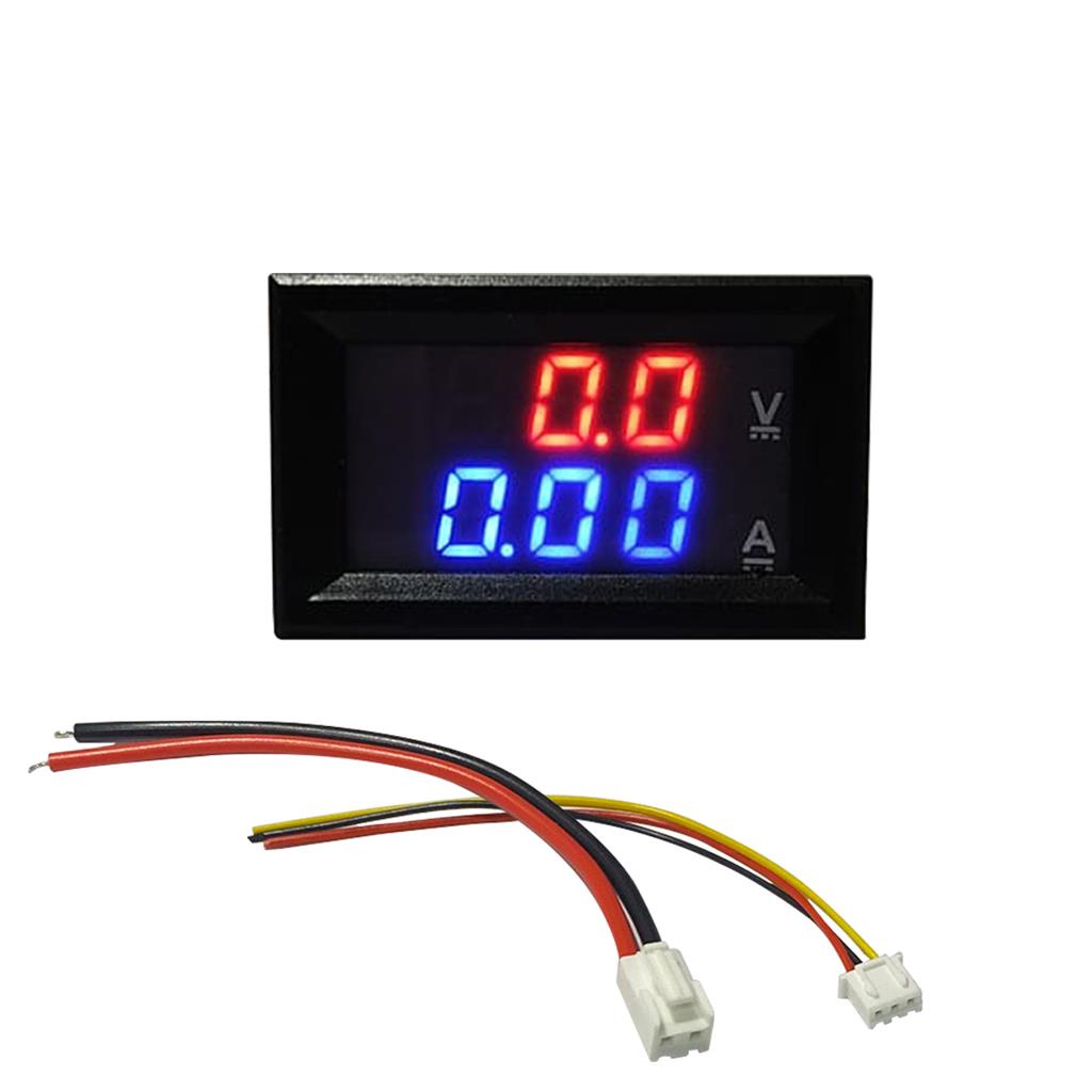 DC 0-100V 0-100A Doppio Voltmetro Amperometro Digitale con Display a