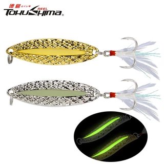 1 Peça Colher Luminosa De Pesca Equipamento Com Lantejoulas De Afundamento Lento Acessórios De Passo