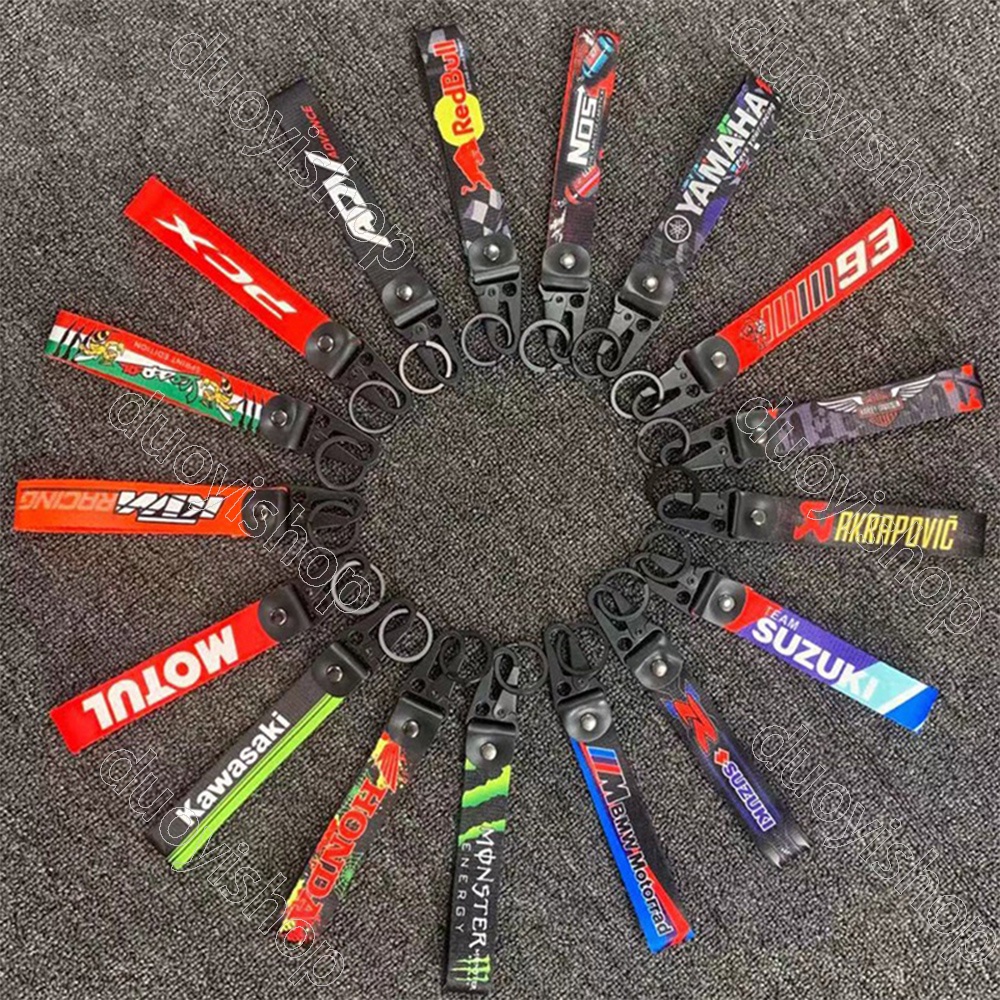 Chaveiro Cultura Motocicleta Rantai Kunci De Impressão Digital De Duplo Lado