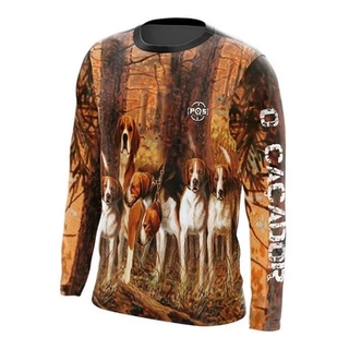 Camiseta/Caçador M/ L Camuflada Atirador Ref 10 Dryfit Uv50+