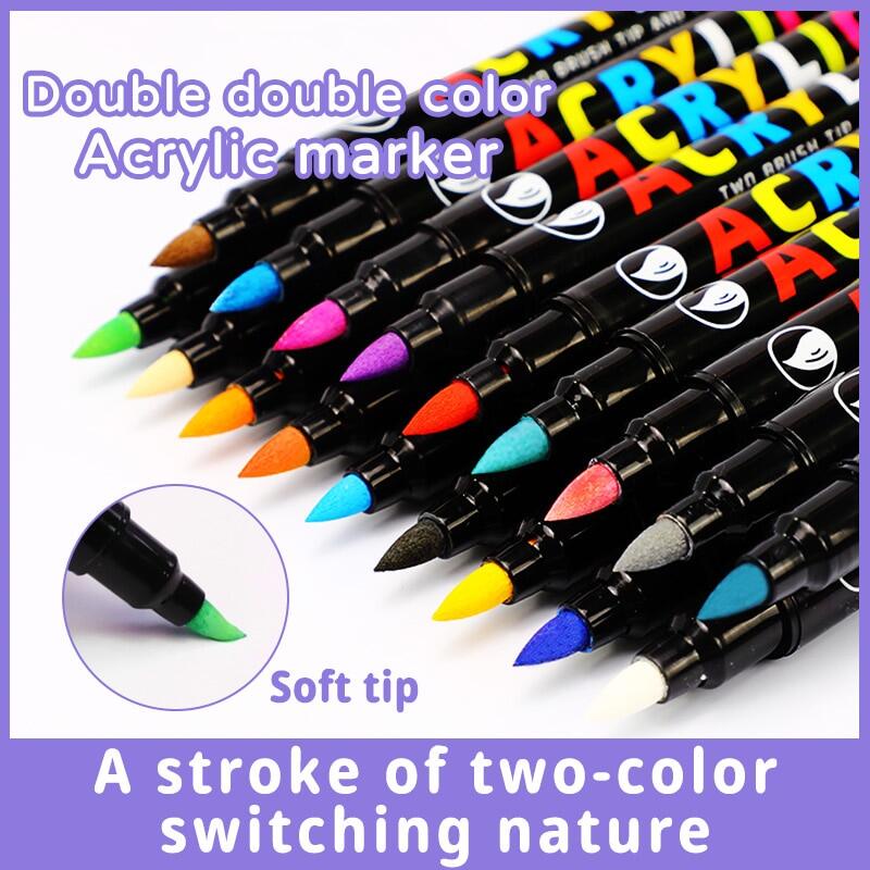 Guangna 3660 Colors Sketching Markers Set Dual Brush Acrylic Paint