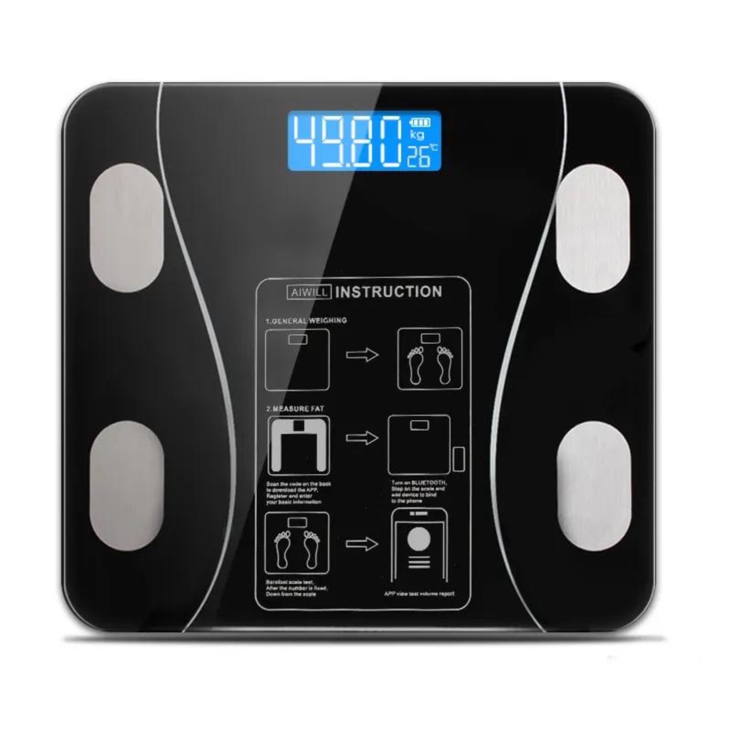 Balança Digital Corporal Bioimpedância Com Bluetooth | Shopee Brasil