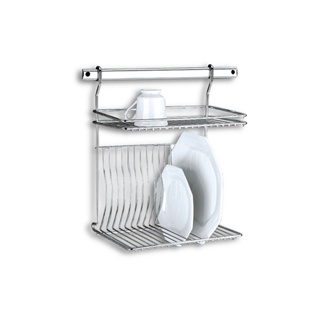 Escorredor De Pratos Brinox Top Pratic 33 x 23 x 40 cm Cromado