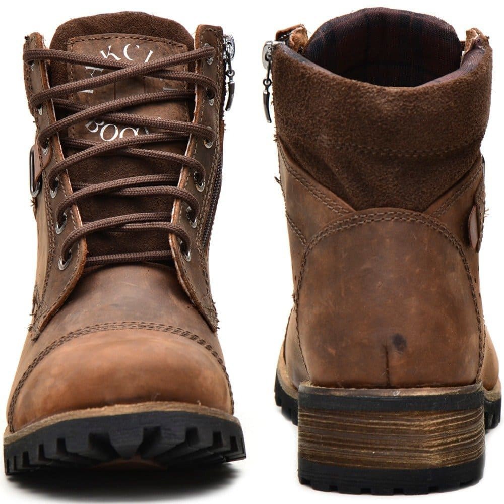 Bota coturno masculina couro 2024 legitimo