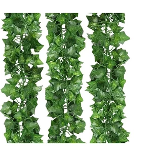 2m Estilos Artificial Ivy Vine Folha Garland Planta Verde Folhagem Plástica Jardim De Casa