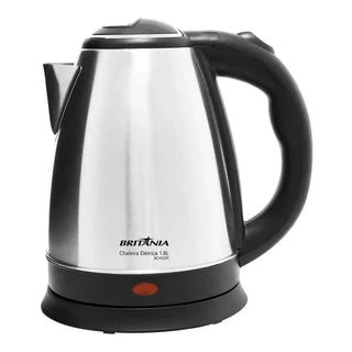 Chaleira Elétrica Britânia 1,8L Térmico Automático BCH02PI Preto/Inox