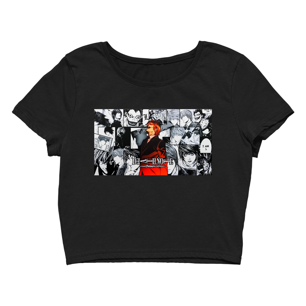 Camiseta Cropped Kira Death Note | Shopee Brasil