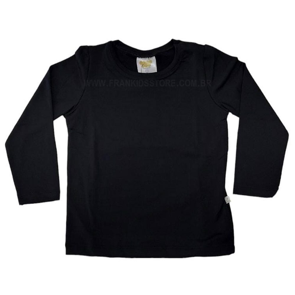 Camiseta Blusa Térmica Infantil Leve Segunda Pele Inverno Pettenati Preto -  Have Fun