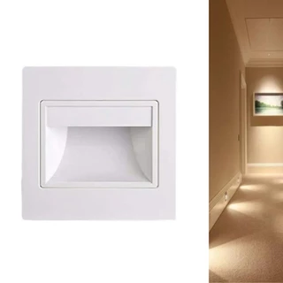 Balizador LED 1.5W Embutir 9.5x9.5cm IP20 Branco 3000K Bivolt