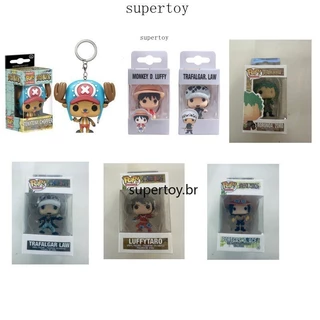 Funko Pop Chaveiro One Piece Luffy Chopper Zoro Ace Figura De Ação Da Lei