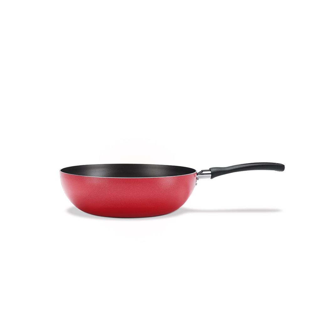 Wok Brinox Garlic Antiaderente 2,3 Litros 24 x 7 cm Vermelho