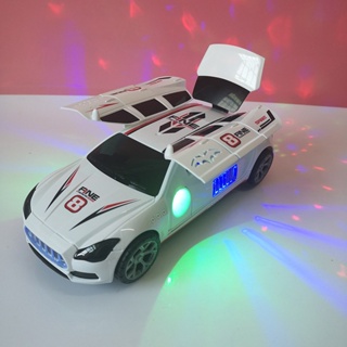 Dança elétrica deformação girando universal polícia carro música led luz  meninos legal brinquedo carro natal presente de aniversário - AliExpress