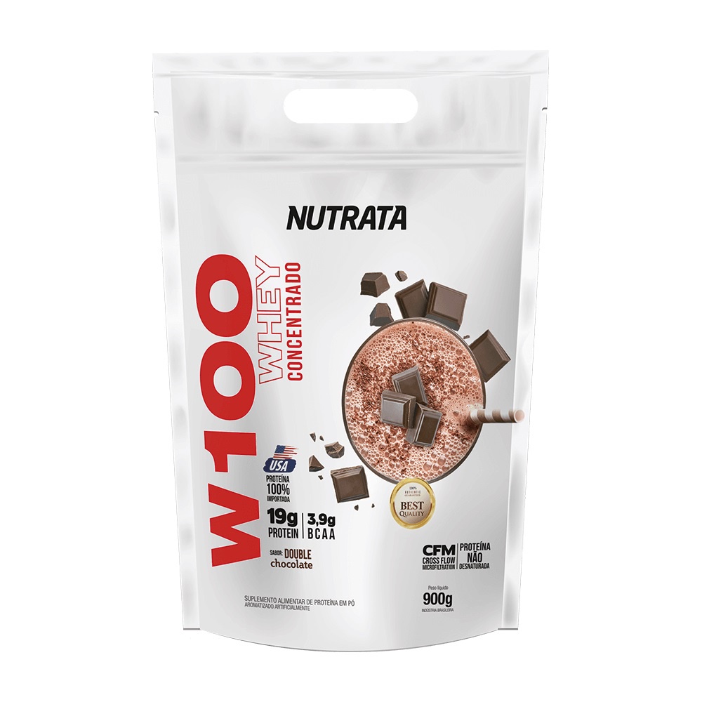 100% Whey Refil 900g Chocolate – Nutrata