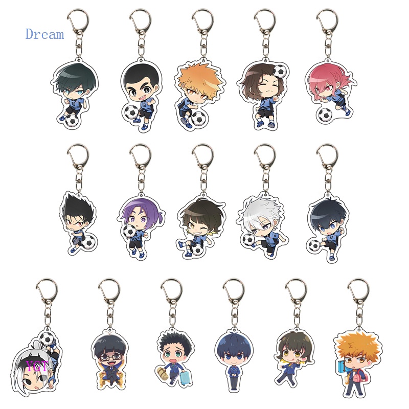 Anime BLUE LOCK Chaveiro Arcylic Keychain Figuras De Desenho