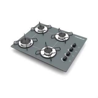 Fogão Cooktop Chamalux 4 Bocas Ultra Chama Prata 127v/220v